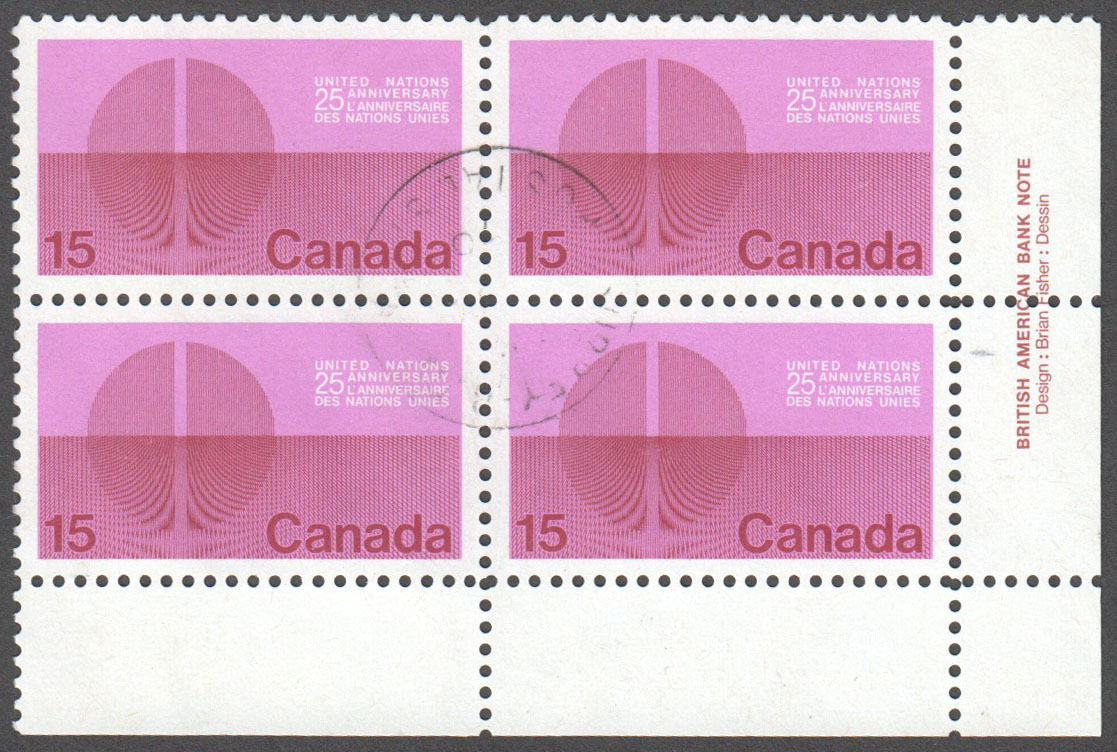 Canada Scott 514 Used PB LR (A7-10) - Click Image to Close